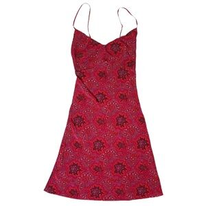 Express (Vintage 2001) Pink Paisley Midi Slip Dress